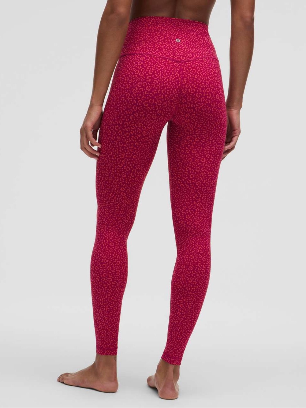 Lululemon Align Legging 28” Leopard Daisy Desert Red